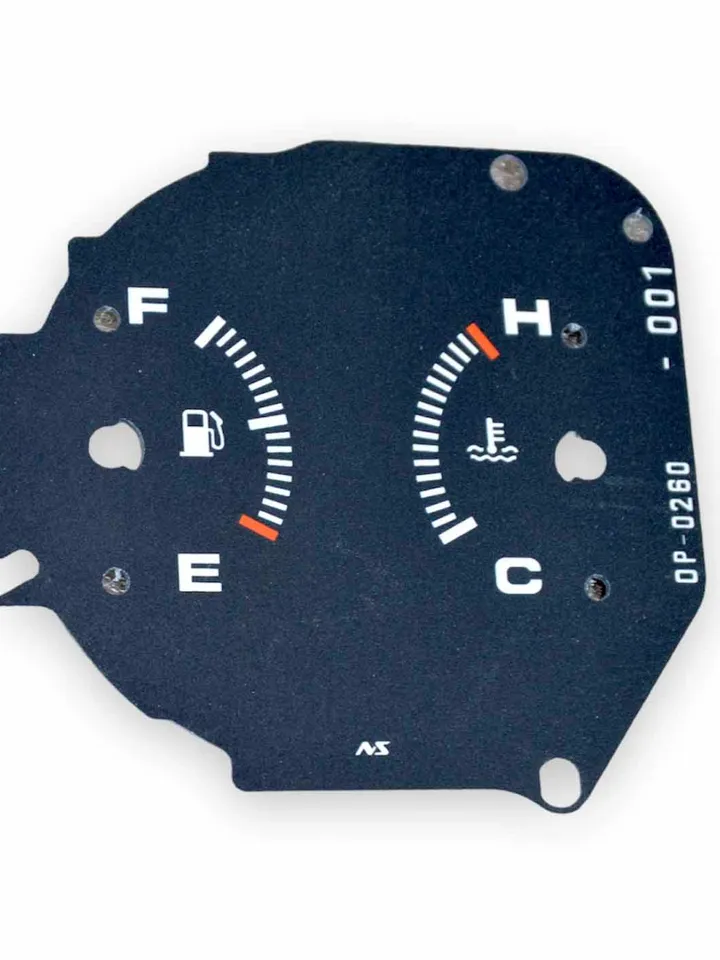 Gauge Faces Overlay kit Miles Type-R style for USDM Honda Civic Ek VTI / SI