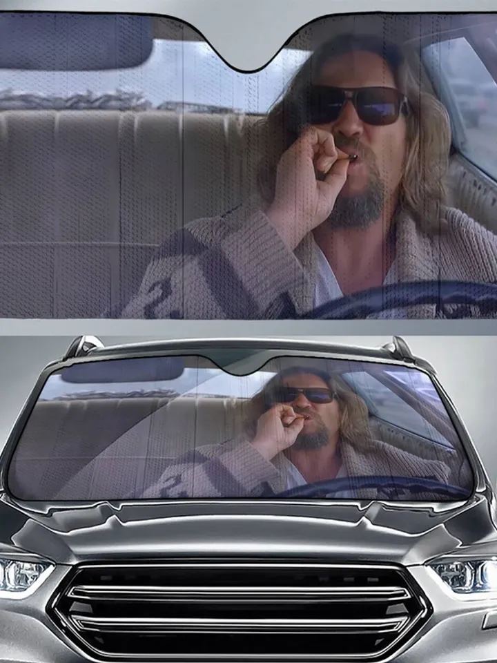 Big Lebowski Dude Car Sun Shade