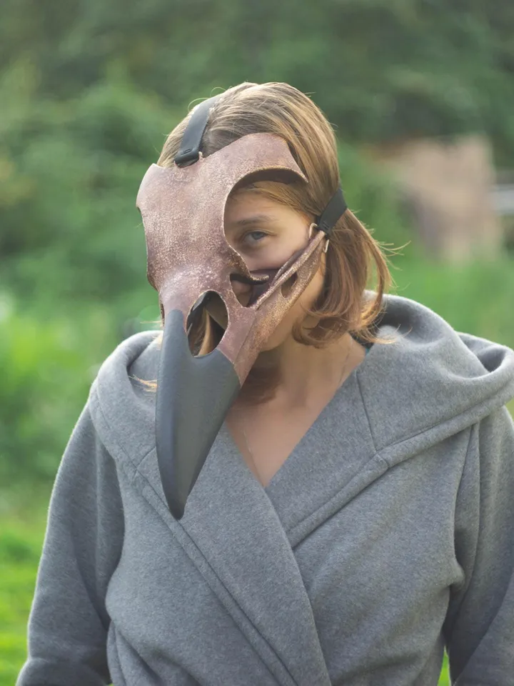 Bird Skull Mask, Raven Skull, Viking skull Mask, bird mask, plague doctor mask, steampunk mask, bird beak mask, Voodoo Mask, Raven Mask