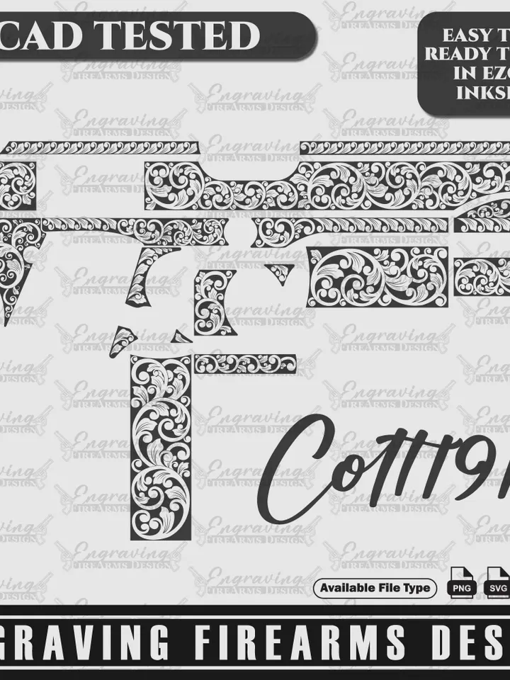 Engraving Firearms Design Colt Scroll Design Final