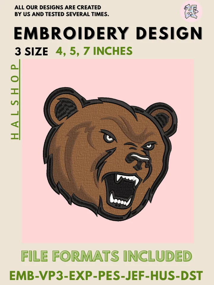 Cornell Big Red NCAA College Team Embroidery File, Digital Machine Embroidery Design, 3 Sizes Included, Instant Download