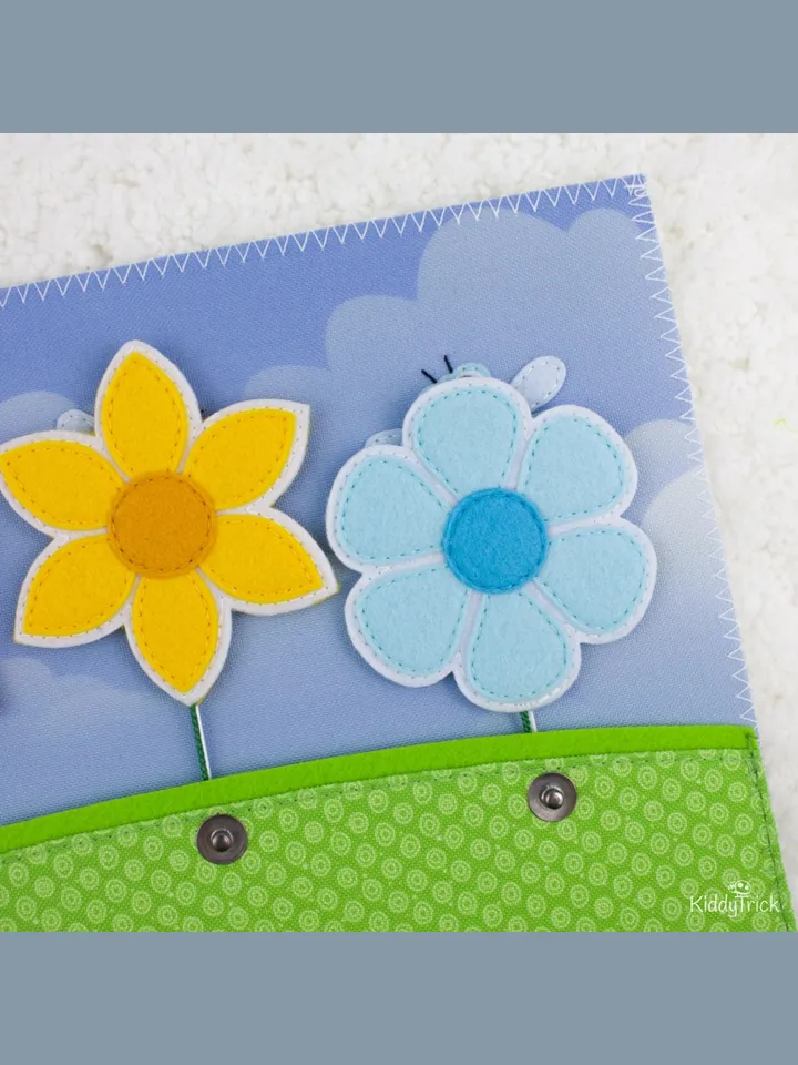 Flowers - Felt Busy Book Page - Sewing Pattern