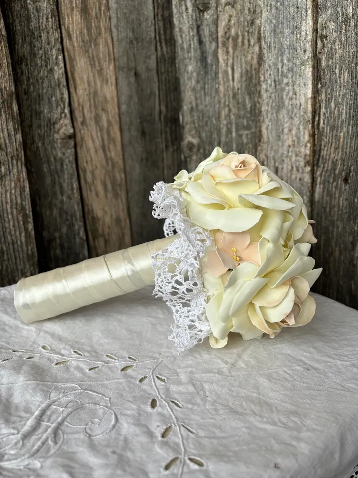 Delicate wedding bouquet double/wedding women's accessories/accessories for wedding/ handmade bouquet double