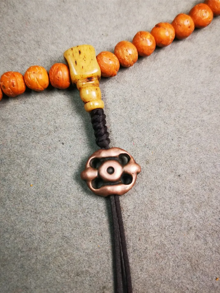 Gandhanra Handmade Tibetan Amulet,Vajra Pendant for Mala,Bag Hanging,Prayer Bead Accessories,0.7&quot; × 0.55&quot;
