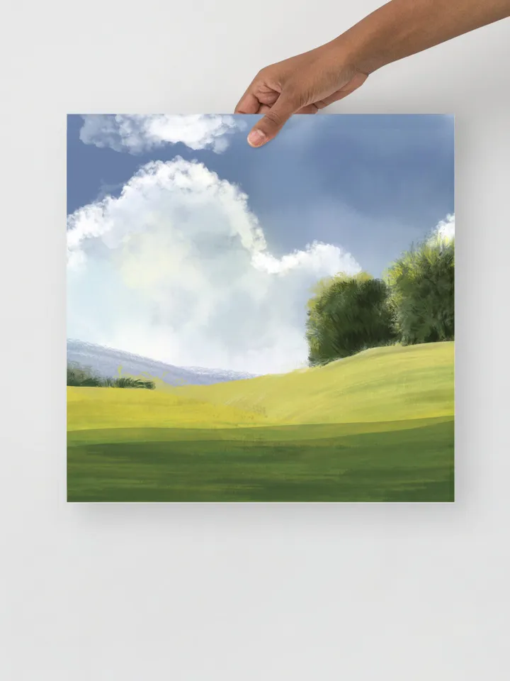Landscape Art Painting Print Home Decor Wall Art Rustic Birthday Gift For Friend Farmhouse Wall Art Poster New Home Gift Landscape Poster