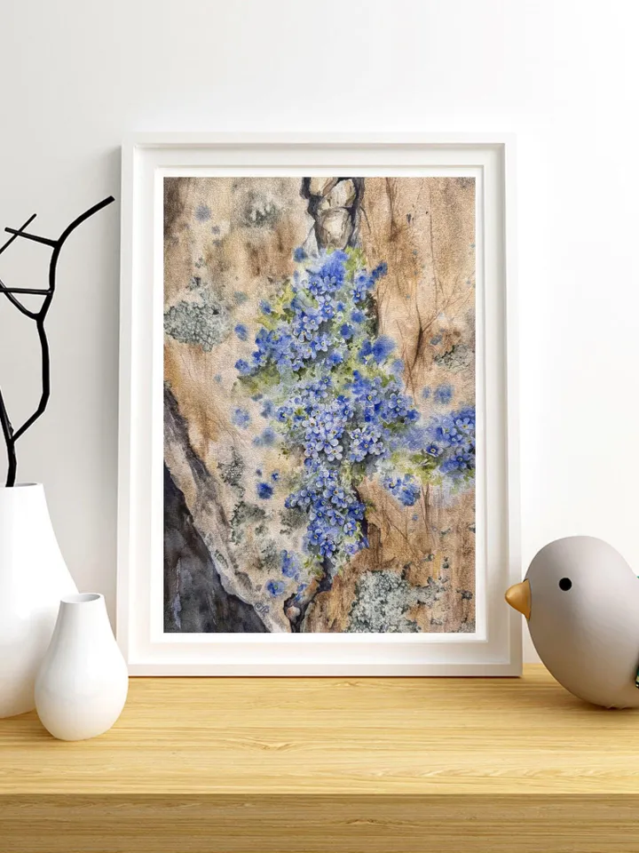 Wildflowers Original Painting Flowers Watercolor Painting Floral Original Wall Art
