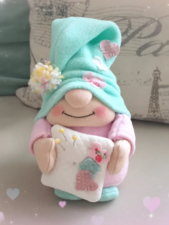 Gnome pattern, Pincushion gnome Pattern PDF, DIY gnome tutorial, Sewing pattern, Needle minder ornament