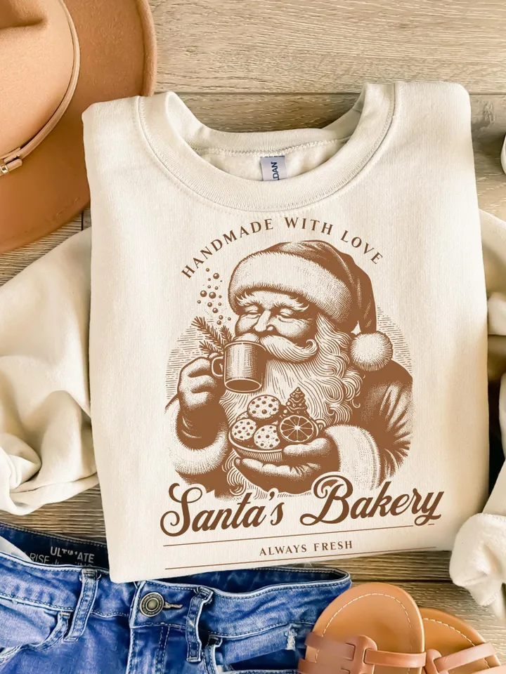Christmas Png, Gingerbread Png, Trendy Santa Png ,Christmas Shirt Sublimation, Merry Christmas, Vintage Christmas Png, Baking Crew Png