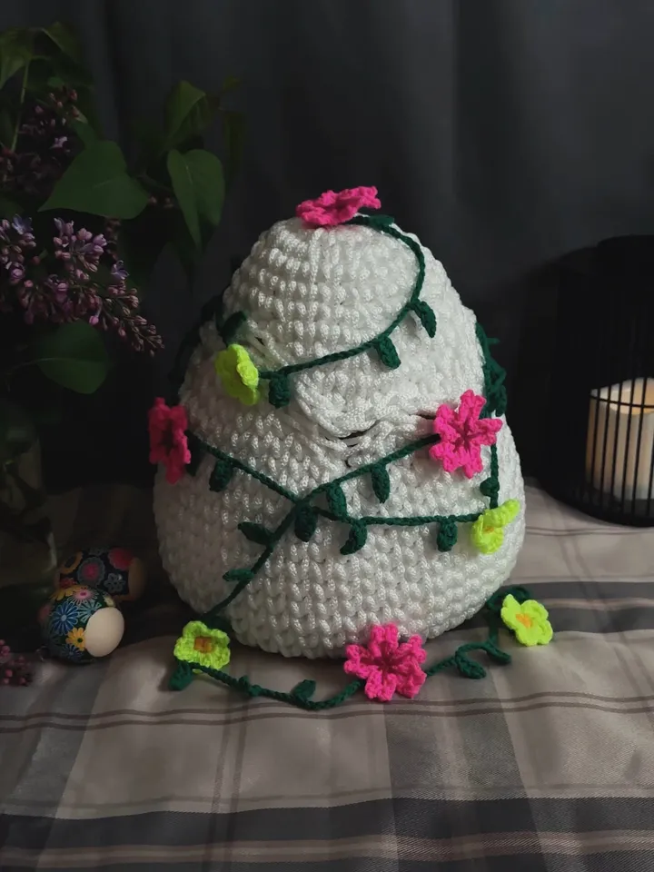 Easter Big White Egg Basket, Basket With Lid, Storage Container, Basket Egg, Chicken Basket, Centre Table, Thanksgiving Decoration, Gift