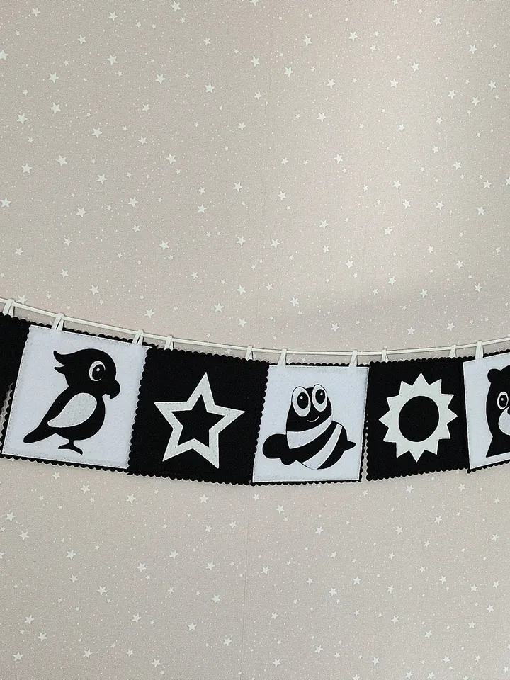 High Contrast quiet book pattern , Infant Stimulation Contrasting Pattern, Black and white felt cards for baby svg, Montessori newborn pdf