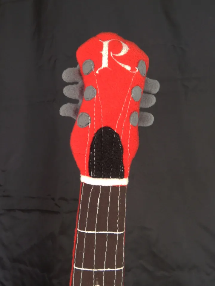 Red plush guitar
