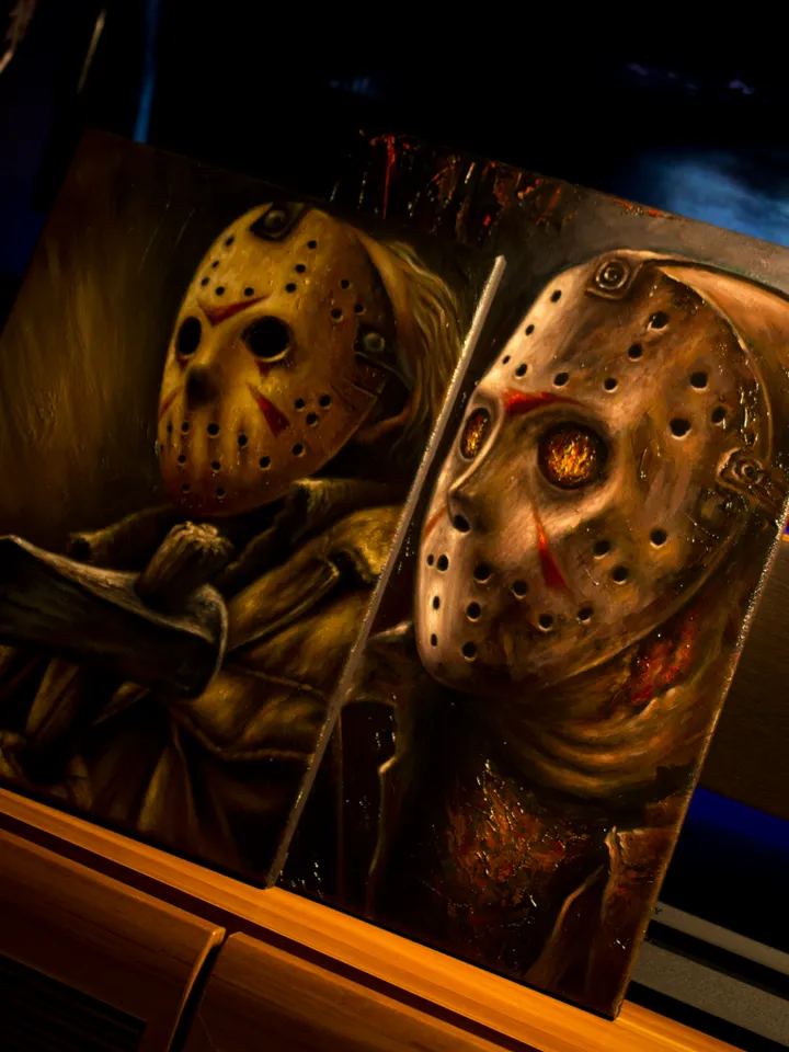Original oil painting Jason Voorhees