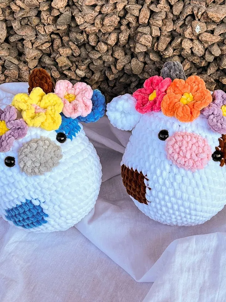 Crochet cow pattern Amigurumi squishy cow pattern Crochet easy cow tutorial