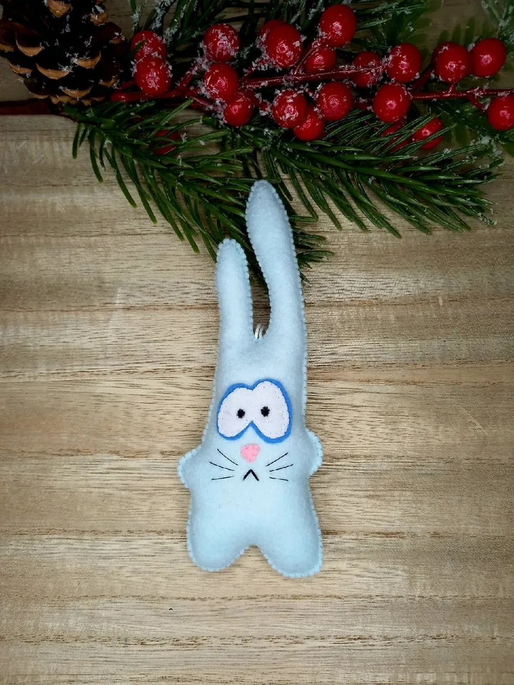 Christmas Bunny Bunny Wild Felt Bunny Easter Decoration Fancy Bunny Children's Christmas Gift Baby Soft Easter Bunny