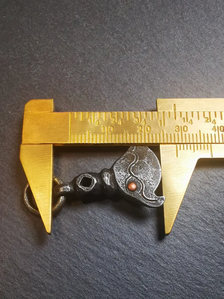 Gandhanra Handmade Tibetan Kartika Amulet Pendant,Kartrika(knife of the dakinis), Trantic Buddhism Ritual Implement, 1.1"