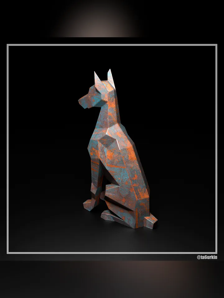 Welding Project Plans Drawings Mini Doberman (DXF, PDF)