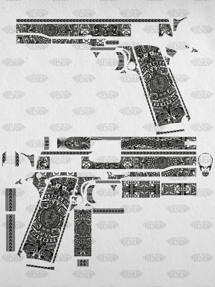 VECTOR DESIGN Rock Island Armory M1911-A1 FS Aztec calendar