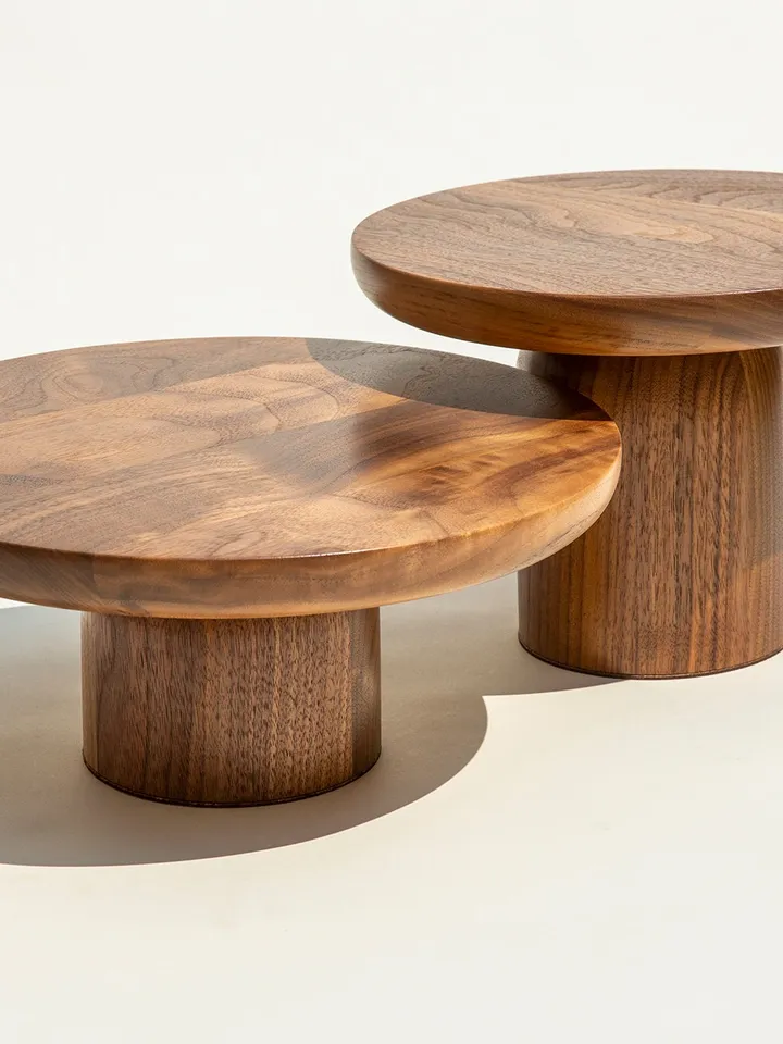 Modern Wood Cake Stand Food Riser