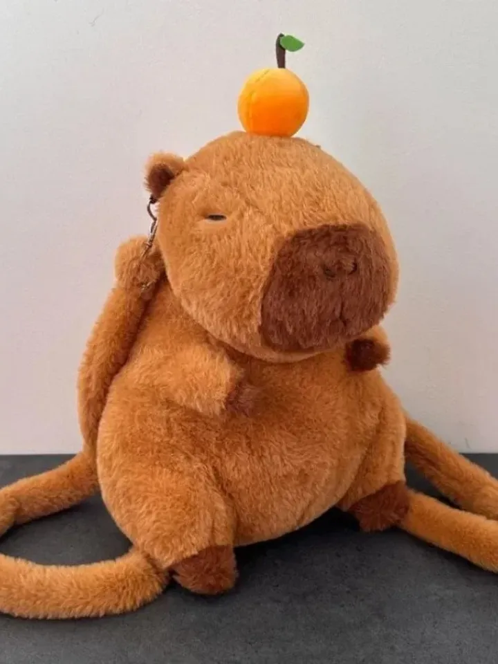 Capybara plush backpack