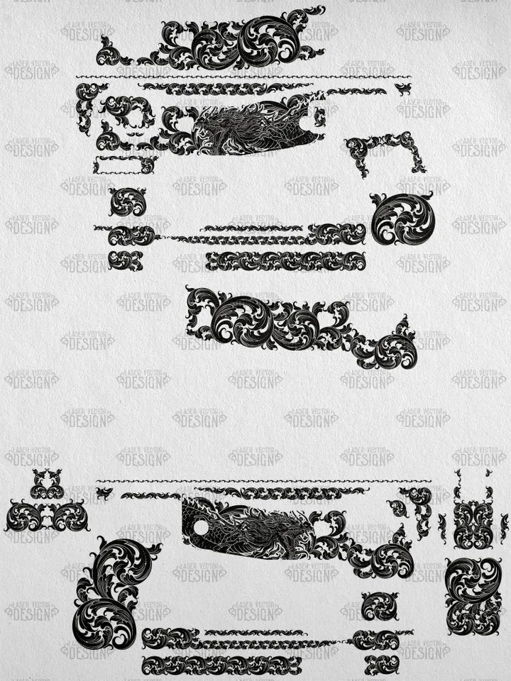 VECTOR DESIGN FN PS 90 Dragon and scrolls