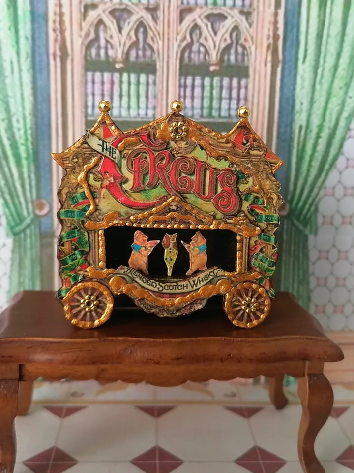 Circus for the dollhouse. Miniature circus.1:12 scale.