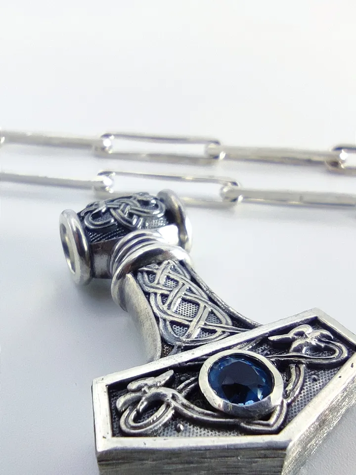 Thor's hammer + genuine leather cord