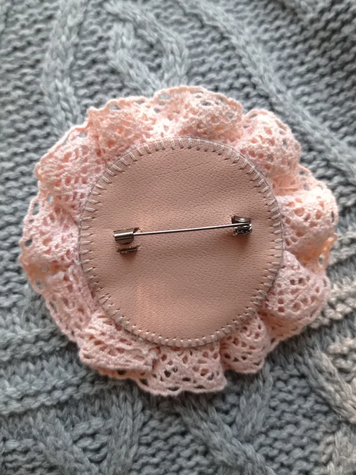 Pink brooch-pin