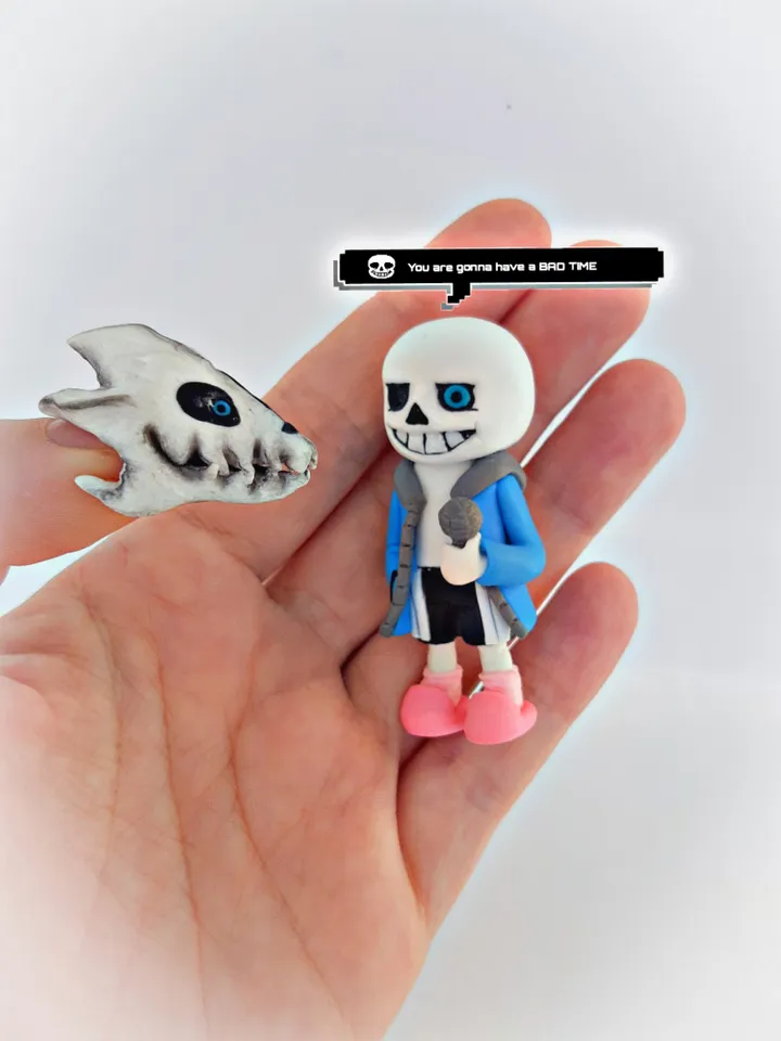 Sans with Dragon toy figure friday night funkin