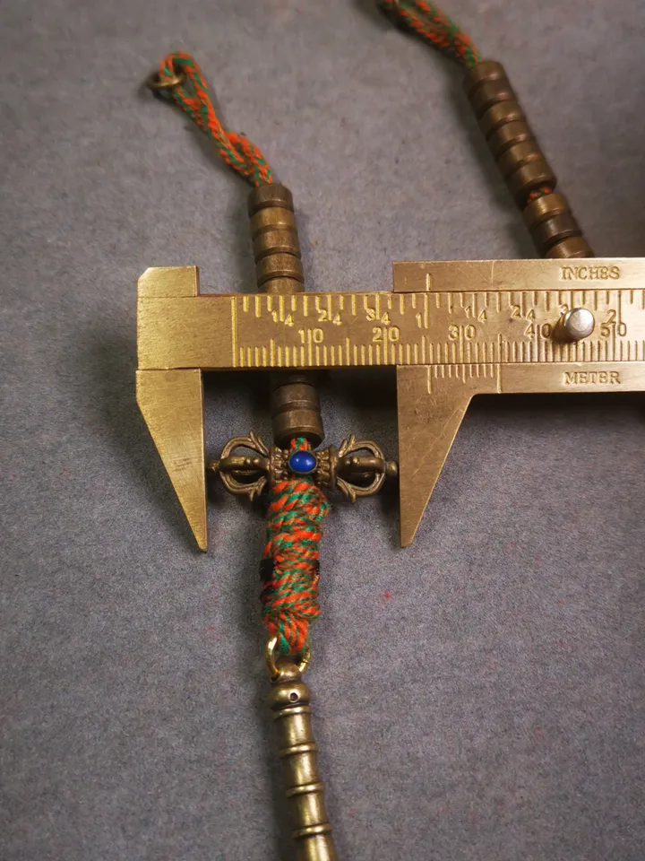 Gandhanra Handmade Tibetan Buddhist Mala Counters,Prayer Bead Counters,with Dorje and Vajra Pendant,Made of Brass