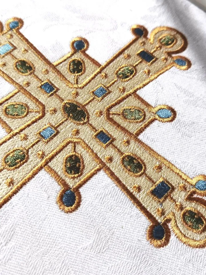 "Korsun" is a set of crosses for vestments.
