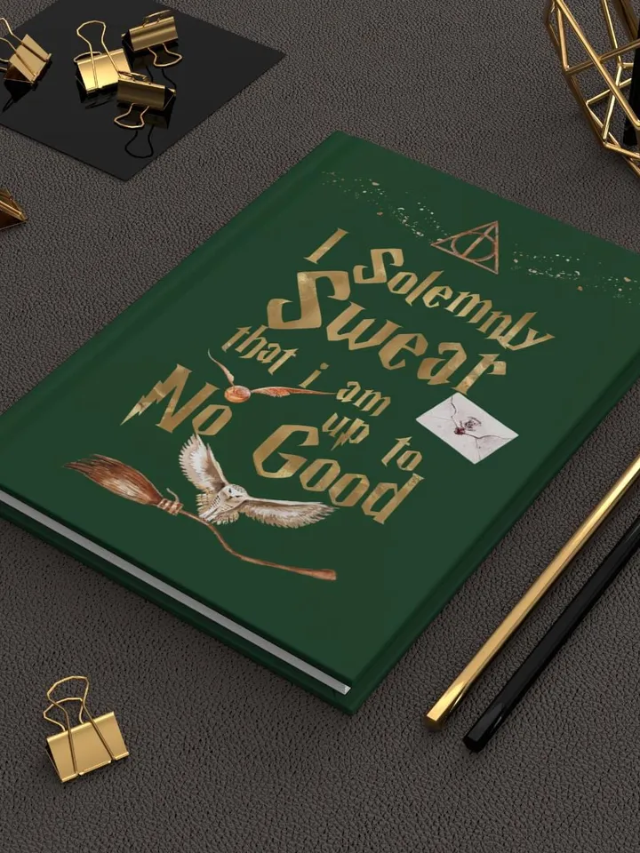 Wizarding World Hardcover Journal, Magic Notebook, Spell Book, Fantasy Diary, Gift, Magic gift Matte Journal