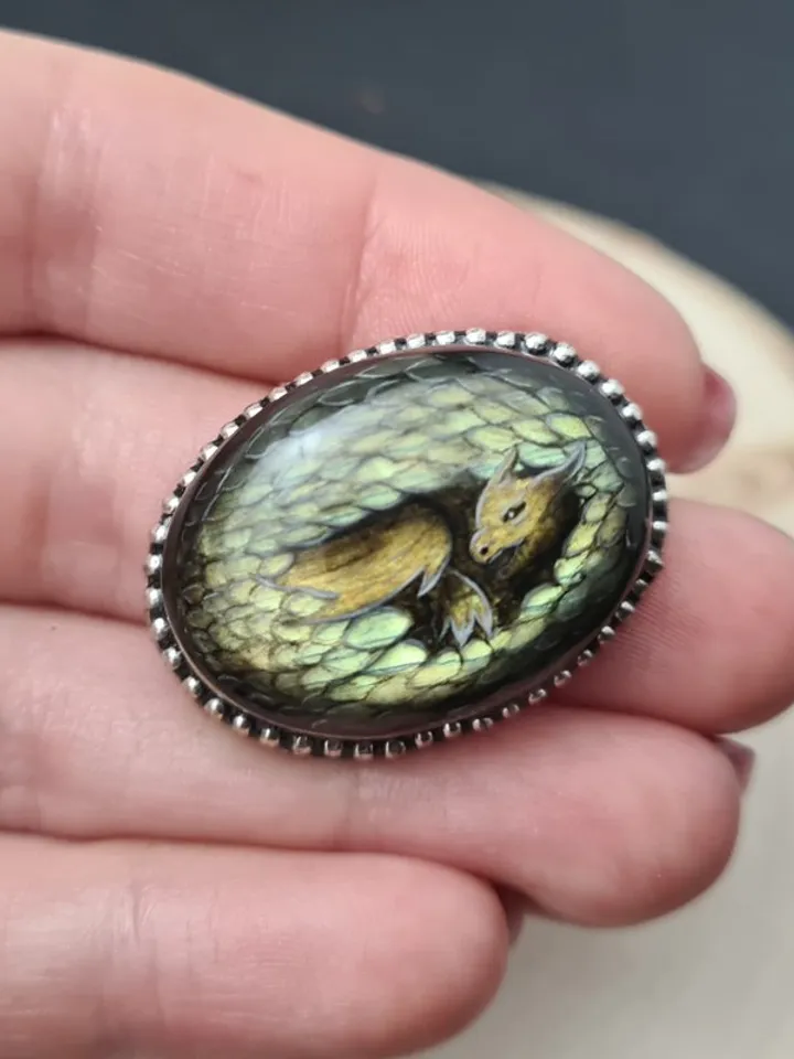 Dragon ring Labrodarite ring