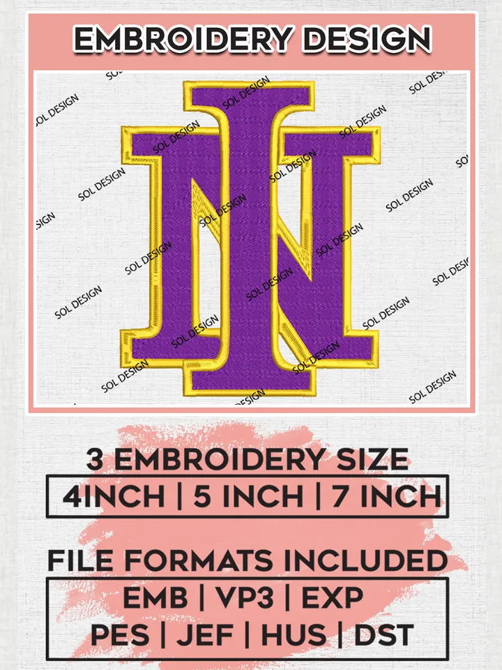 NI Panthers Football Team Logo embroidery designs, NCAA Northern Iowa Panthers Logo Machine embroidery files, NCAA Team Logo embroidery designs, NCAA Game Day Machine embroidery designs, Digital Download