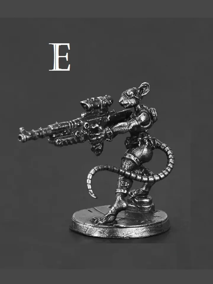 Mechanical Mice Troop Models, copper miniatures, tabletop wargaming fantasy miniature figures.