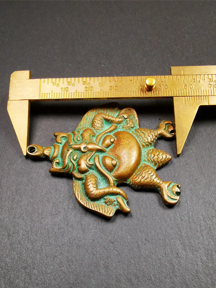 Gandhanra Antique Tibetan Buddhist Amulet,Garuda,Garula,Suparna,Golden-winged Bird Pendant,Made of Copper,2.28"