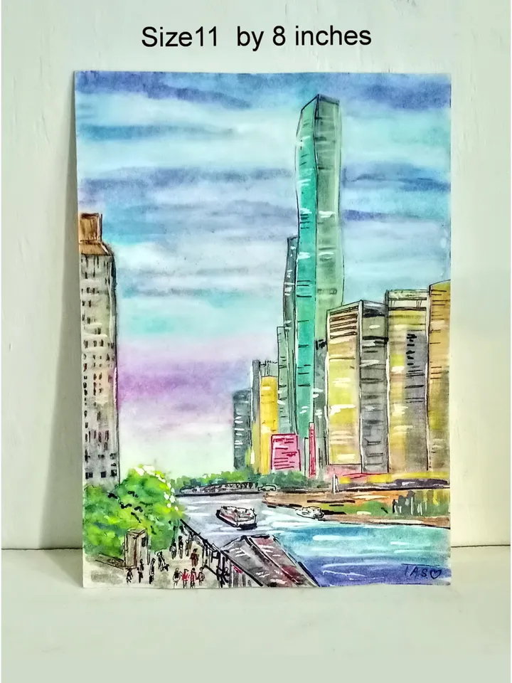 Painting Chicago City Street