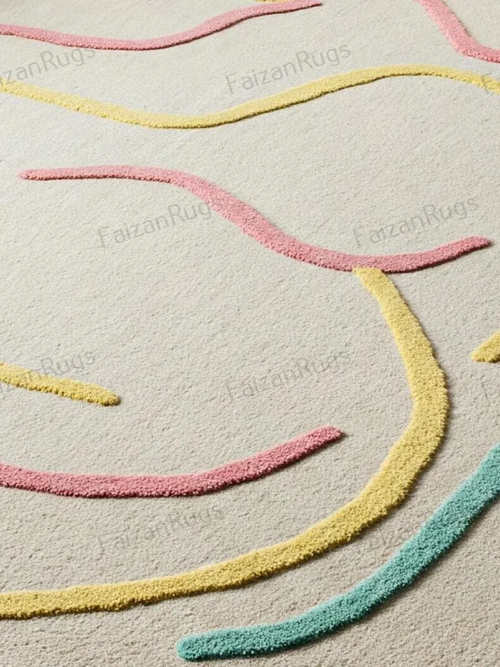 buy Multi color rug, Modern rug, Handmade, Wool rug, custom rug, Large area rug, Home rug, 9x12 area rug, phobie wiggles, 3x5,4x6,5x8,7x10