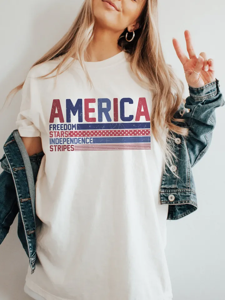 Retro America Png Svg, USA Png, Retro png, American Patriotic Png, Fourth of July Shirt, 4th Of July Sublimation PNG, Patriotic USA Png