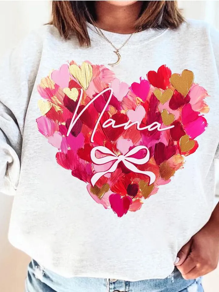 Nana Gigi Mimi png Valentine Day Heart Brushstroke png,Valentine Mama Mini coquette png, Valentines png, Pink Bow png, Pink Mama png, Match