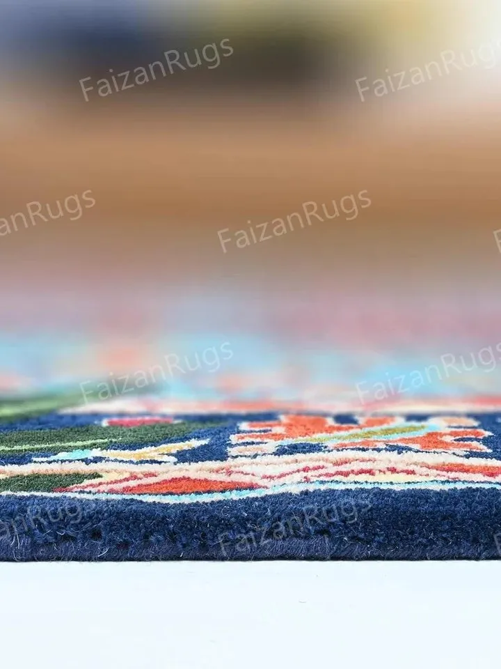 But 8x10 Jungle Majesty Handmade 100% Wool Rugs and Carpets | Handmade Carpet For Living Room | Dining Room | Hallway | Multi Room Carpets