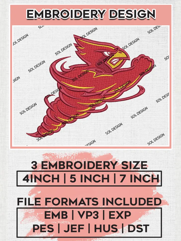 Iowa State Cyclones Mascot Embroidery Designs, NCAA Logo Embroidery Files, NCAA Iowa State Logo, NCAA Embroidery Designs, Machine Embroidery Designs, Digital Download