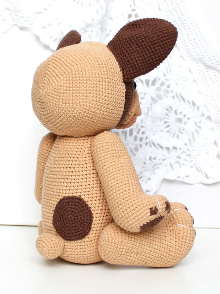 Dog crochet pattern PDF in English Amigurumi french bulldog toy