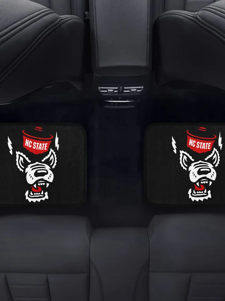 NC State Wolfpack Back Car Floor Mats Set of 2