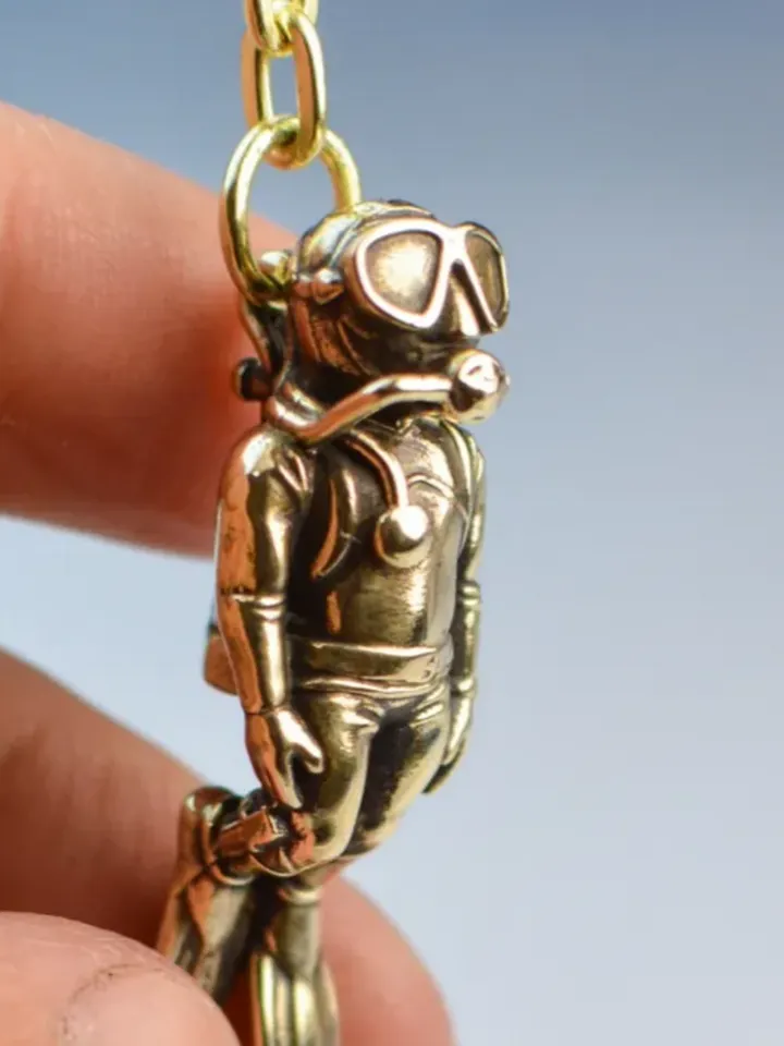 Gift for a diver. Keychain - scuba diver