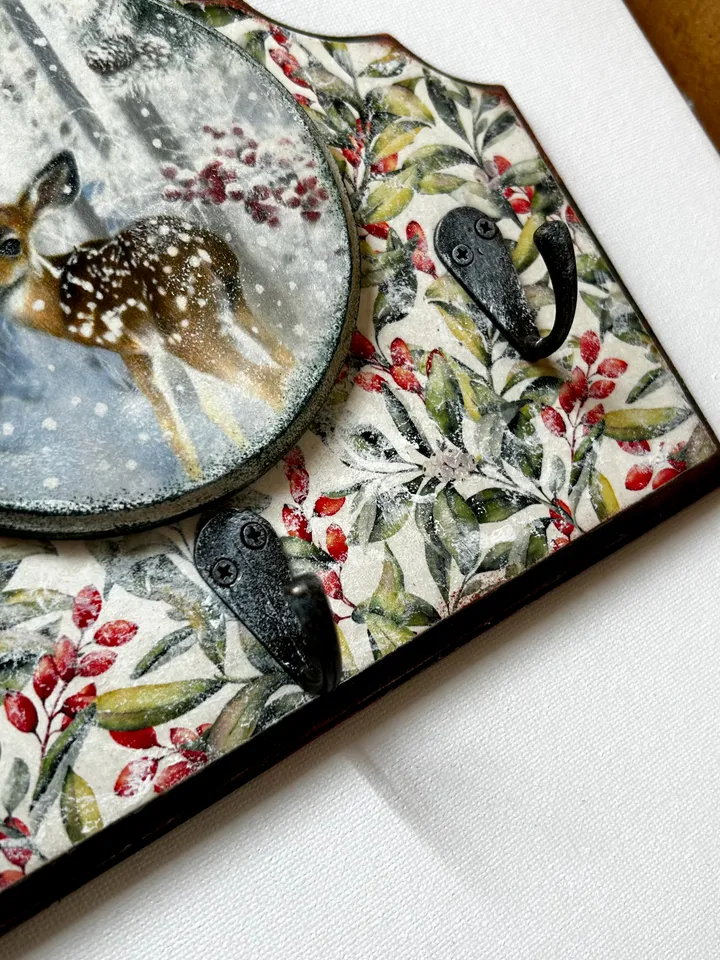 wall key holder tree, key holder for wall, wood key hook, personalized key rack, custom key hook, wall hook hanger, key organizer, gift Wooden Key Holder Handmade Wood Key Holder Christmas Gift decoupage