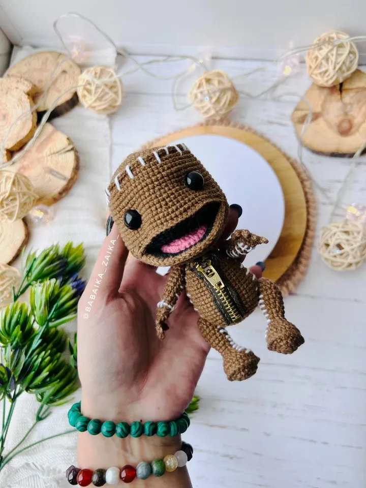 PDF Crochet Pattern Sackboy, Amigurumi characters, Crochet boy doll, Cute doll, Sackboy Pattern, Crochet little big planet