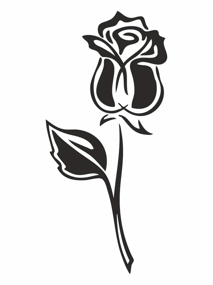 Rose silhouette, Black rose svg, Roses svg, Flower svg, Roses clipart, Roses bundle svg, Roses cut file