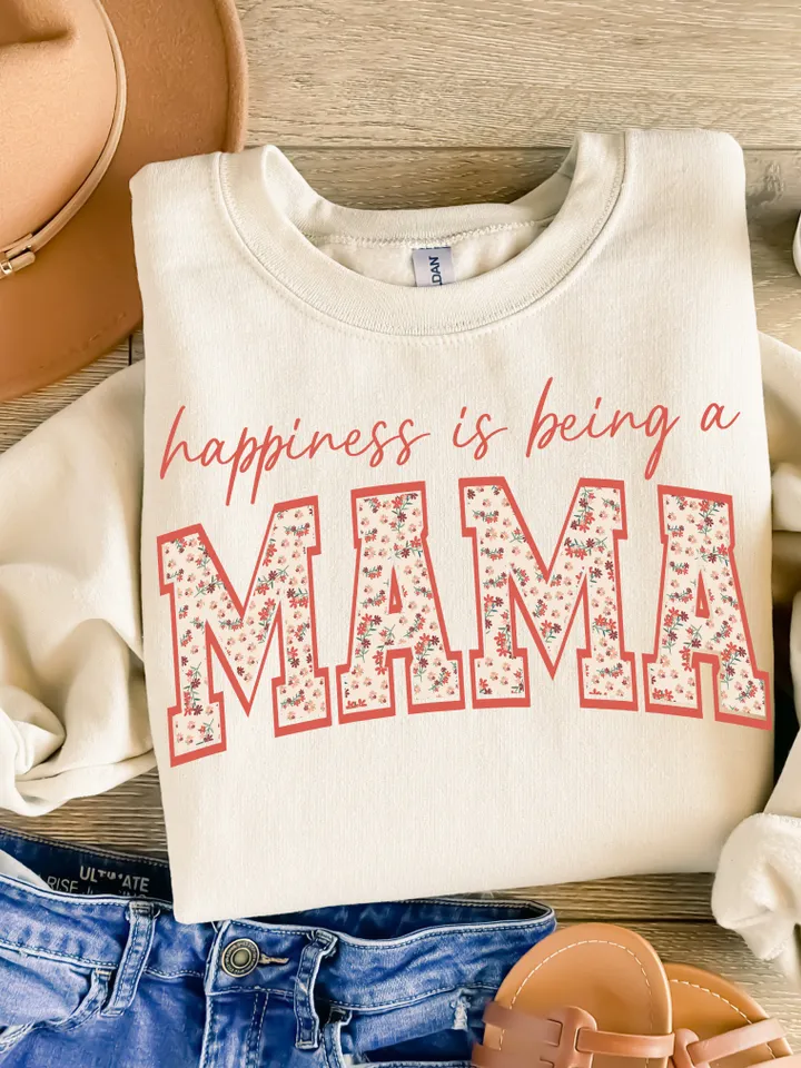 Happiness Being A Mama Png, Floral Mama Png, Mom Sublimation Png, Mama Shirt Design, Mother's Day Png, Sublimation Design