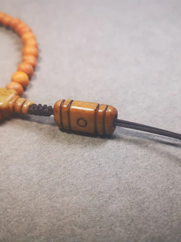 Gandhanra Yak Bone Carved Tibetan Mala Spacer Beads,2 Eyes Dzi Marker Beads for Prayer Beads Necklace Accessories,0.98" × 0.5"