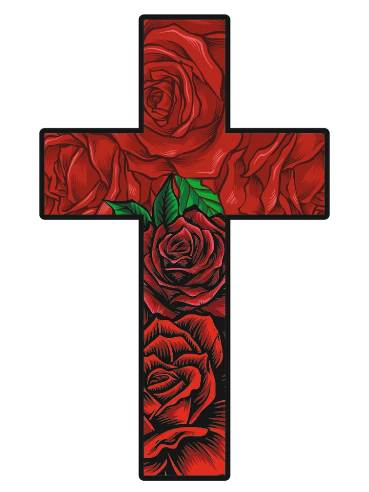 Floral cross svg, Cross bundle svg, Faith cross svg, Roses and cross svg, Flower cross svg